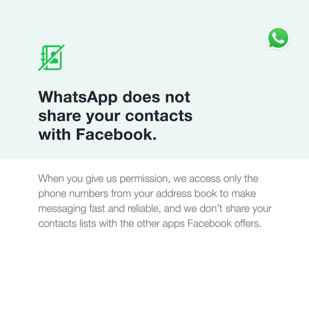 WhatsApp responde: “No podemos ver tus mensajes, tampoco Facebook” 4 WhatsApp Facebook