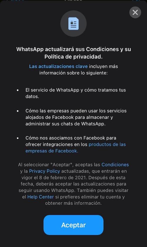 Nuevas políticas de WhatsApp, disparan las descargas de Signal 2 La aplicación de mensajería instantánea WhatsApp se ha vuelto en el tema de conversación en la red, sobre todo desde que la app lanzó sus nuevos términos de servicio, que le dan a Facebook más control sobre los datos de los usuarios. A través de un mensaje, WhatsApp señaló que estas actualizaciones le permitirán conocer mejor a sus usuarios, no obstante, también indicó que compartirá información con empresas, además de señalar la forma en la que estas pueden usar los servicios alojados en Facebook para almacenar y administrar los chats de la app. También señaló como se asociará la app con Facebook para ofrecer integraciones de sus productos con otras empresas. Si bien algunos de ellos no están tan molestos, otros definitivamente no parecen cómodos con el ultimátum de aceptar o dejar de usar la aplicación WhatsApp. Aumentan descargas de Signal y Telegram De hecho, algunos activistas de la privacidad cuestionaron el movimiento de