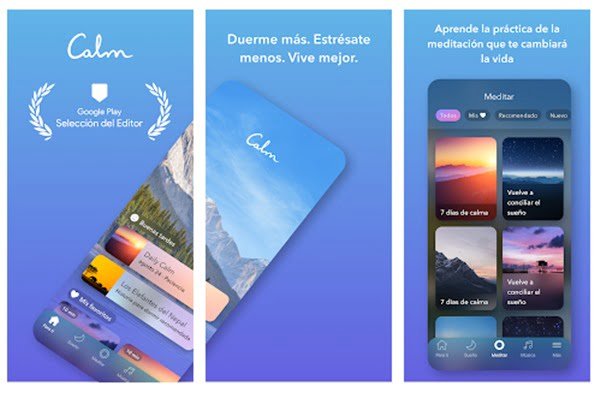 5 apps para relajarte 3 Calm, una de las apps para relajarte
