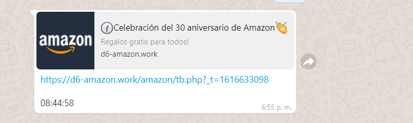 WhatsApp: ¿Regalos de Amazon por su 30 aniversario? Cuidado, es una estafa 3 Nueva estafa WhatsApp