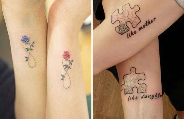 Divertidos tatuajes para mamá e hijos en Valiente