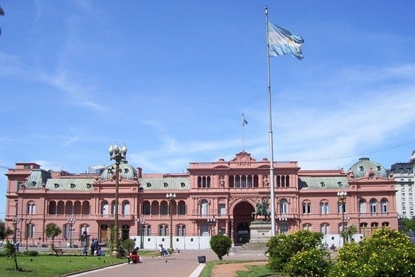 La Casa Rosada, en la capital de Argentina. Foto Julian Zapata en Pixabay